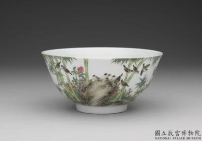 图片[2]-Bowl with bamboo-and-sparrow decor painted in falangcai enamels, Qing dynasty, Yongzheng reign (1723-1735)-China Archive